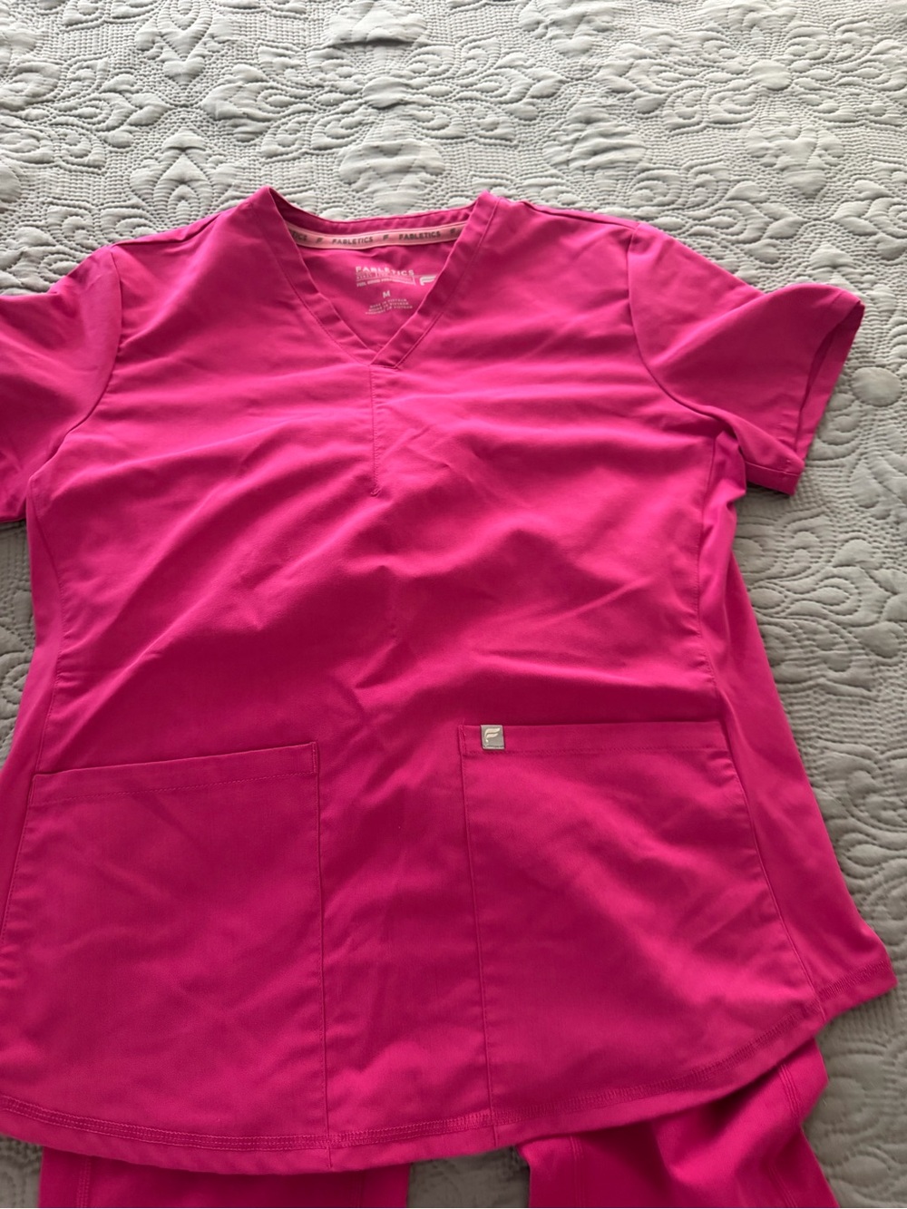 Fabletics Women's V-Neck Top in Hot Pink